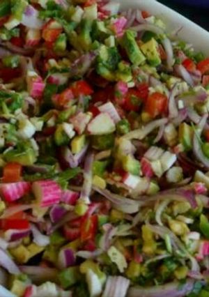 Una foto de Ceviche de kanikama
