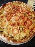 Leek, Chicken, Mushroom, and Goat Cheese Tart