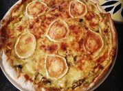 A picture of chicken leek