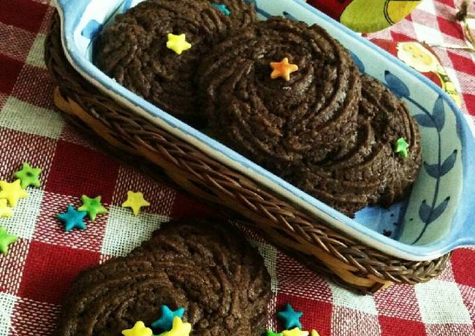 Eggless Nutella cookies