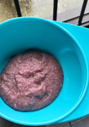 Foto resep Mpasi 7 bulan daging sapi, bayam merah, kacang merah, nasi putih