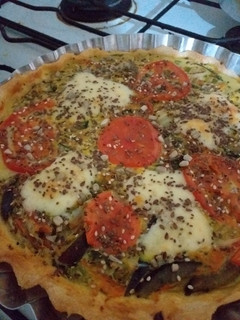 Una foto de Tarta de verduras. Súper rica