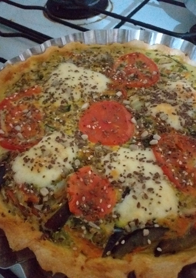 Una foto de Tarta de verduras. Súper rica