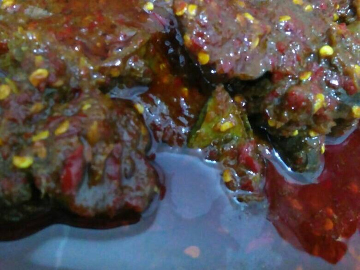 Standar Resep bikin Ati Ampela bumbu rendang Merah  enak