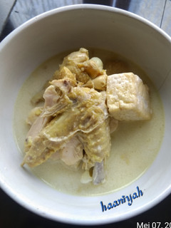 Foto resep Opor ayam tahu kuah putih