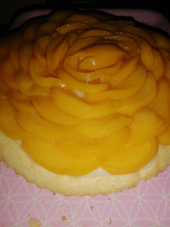 Una foto de Tarta de durazno