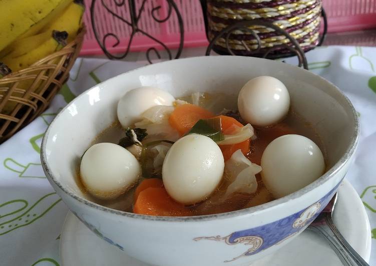 Sup telor puyuh Sup telor puyuh