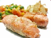 Gambar garlic butter salmon