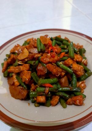 Foto resep Oseng kacang panjang+tempe+bakso