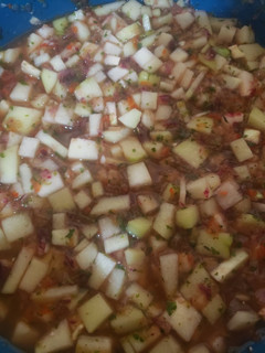 Una foto de Ceviche de chayote