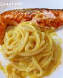 Spaghetti (mỳ ý) sốt bí đỏ cá hồi