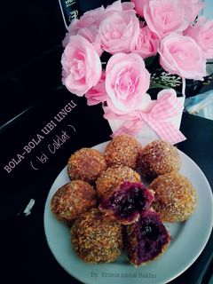 Foto resep Bola-Bola Ubi Ungu Isi Coklat