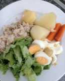 Ensalada mixta con arroz integral !!!!