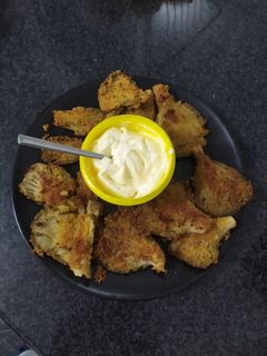 Una foto de Setas de cardo empanadas con ali-oli