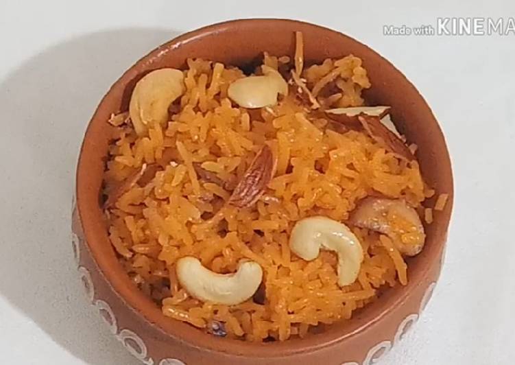Simple Way to Make Perfect Zarda Pulao Recipe Basant panchami Special Kesariya bhat