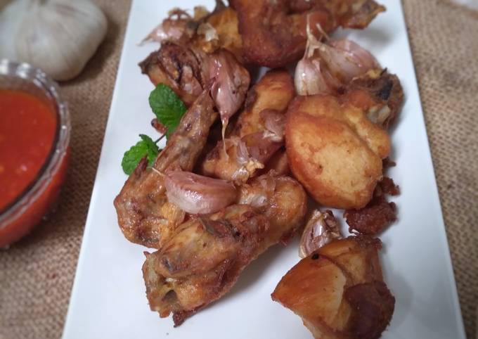 42. Ayam Goreng Bawang Khas Batam Bumbu Praktis