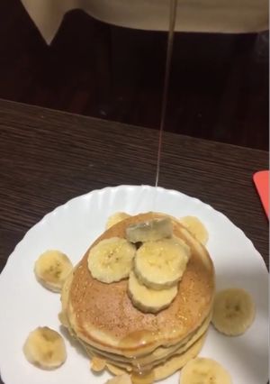 Una foto de Pancakes veganos