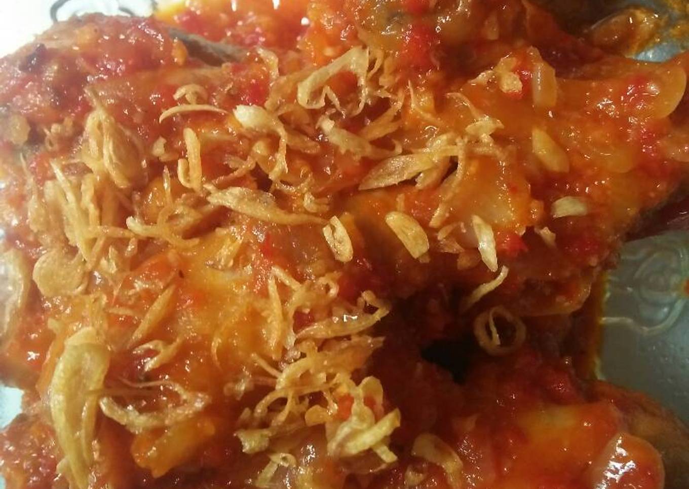 Paha ayam balado