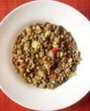 Lentejas con arroz y verduras