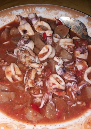 Foto resep Cumi bakso saos tiram