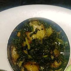 A picture of Methi aloo.