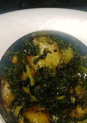 A picture of Methi aloo.