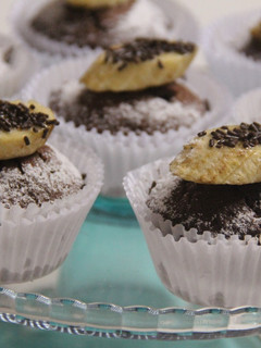 Una foto de Cupcakes de banana y chocolate
