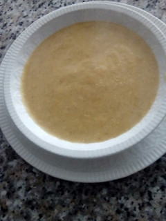 Una foto de Crema de calabacín con quesito