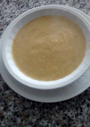 Una foto de Crema de calabacín con quesito