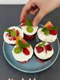 Fruit Chocolate Cupcakes 🍓