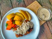 Gambar saus steak ayam creamy