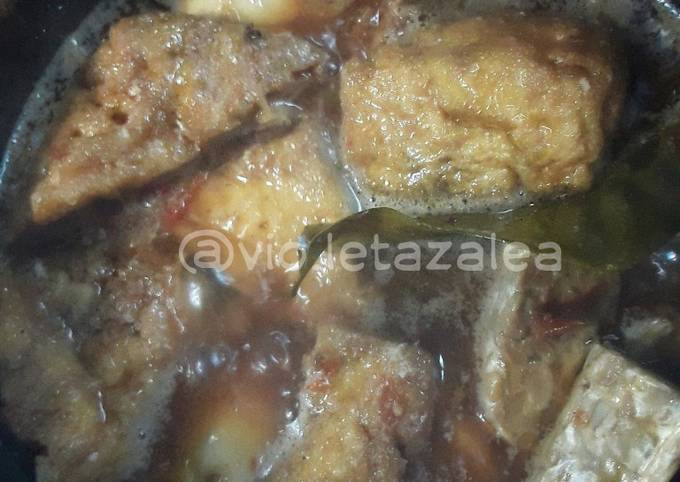 Sayur Tahu Pelengkap Nasi Jamblang ala Violet Azalea