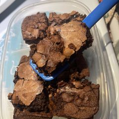 A picture of Homemade brownies.