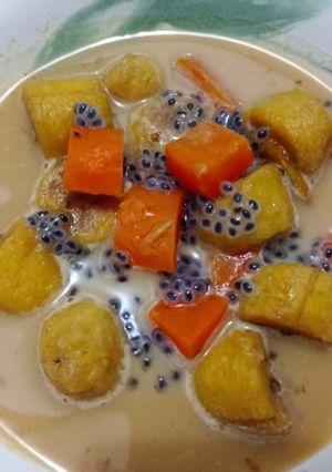 Foto resep Kolak pisang ubi selasih non santan