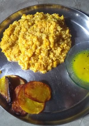 মুসুর ডালের খিচুড়ি রেসিপির প্রধান ছবি
