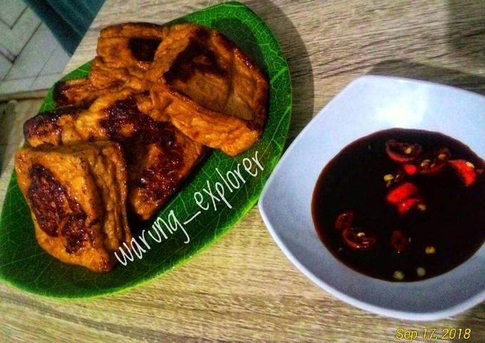 Resep Takar Tahu Bakar Manis 😆 Oleh Warung Explorer Cookpad