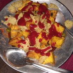 A picture of Cranchi Paneer chips chaat.