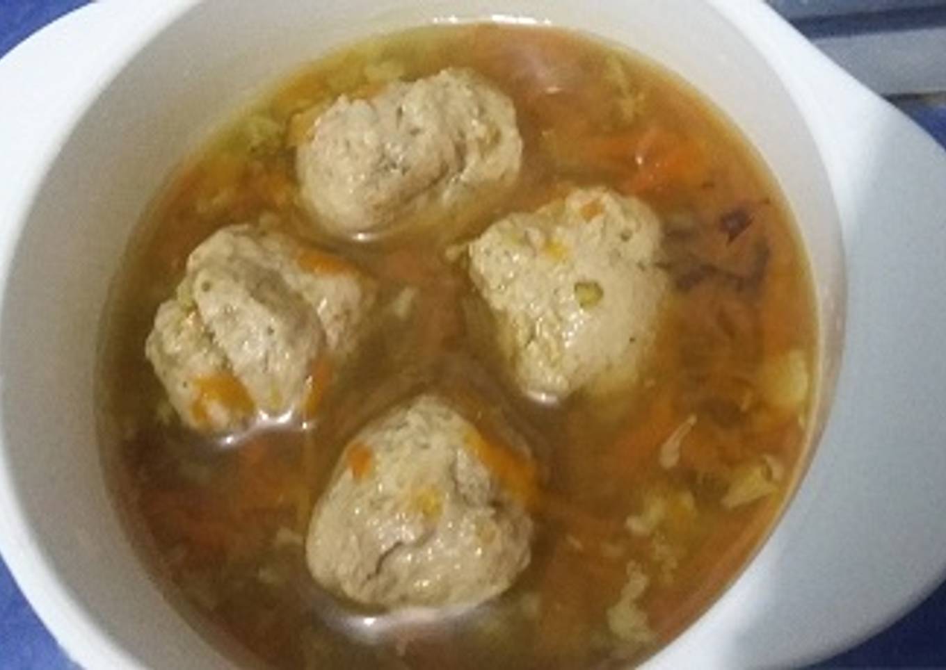 Sup baso ayam salmon (MPASI 1th+)