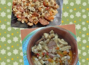 Una foto de Dos platos de invierno cocinados a la par: lentejas y buseca 🍲🍲