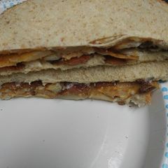 A picture of Bacon and Potato Sandwich.