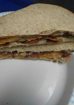 A picture of Bacon and Potato Sandwich.
