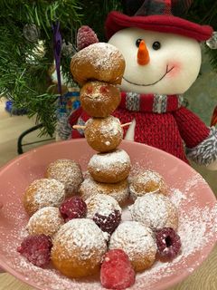 Фото Пончики на кефірі «Свято наближається»🎄.