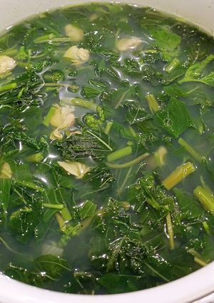 Hình của món Rau dền cơm nấu ngao.