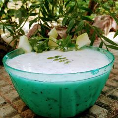 A picture of Bottle gourd tadka raita🔥😋.