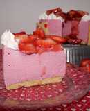 Cheesecake de frutas del bosque sin horno