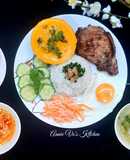 Cơm sườn chả trứng