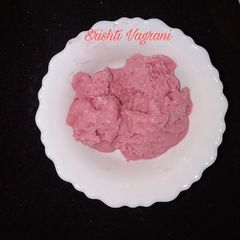 Plum ice cream A picture of Plum ice cream.