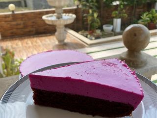 چیز کیک اپونتیا (میوه کاکتوس)