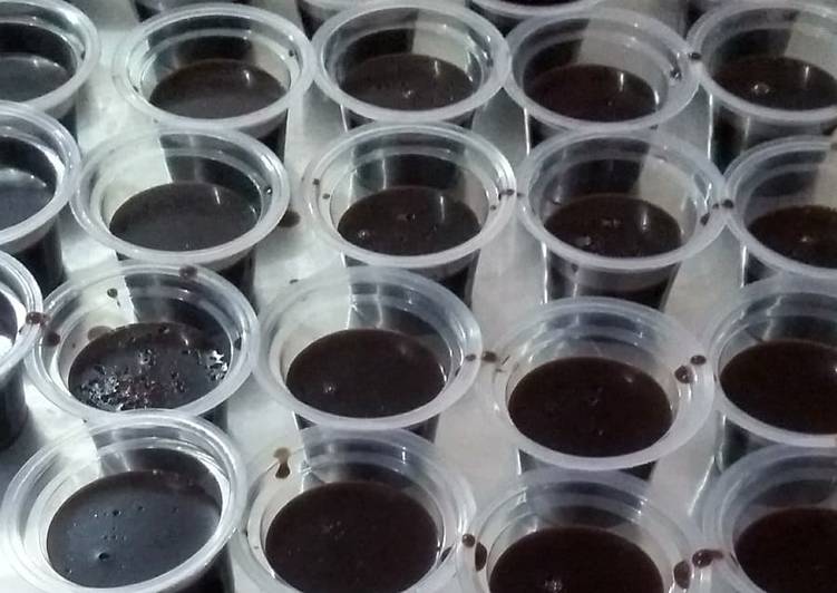 Resep Puding coklat vla Anti Gagal