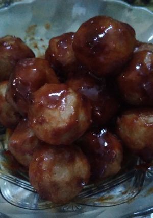 Foto resep Bakso/pentol bumbu pedas